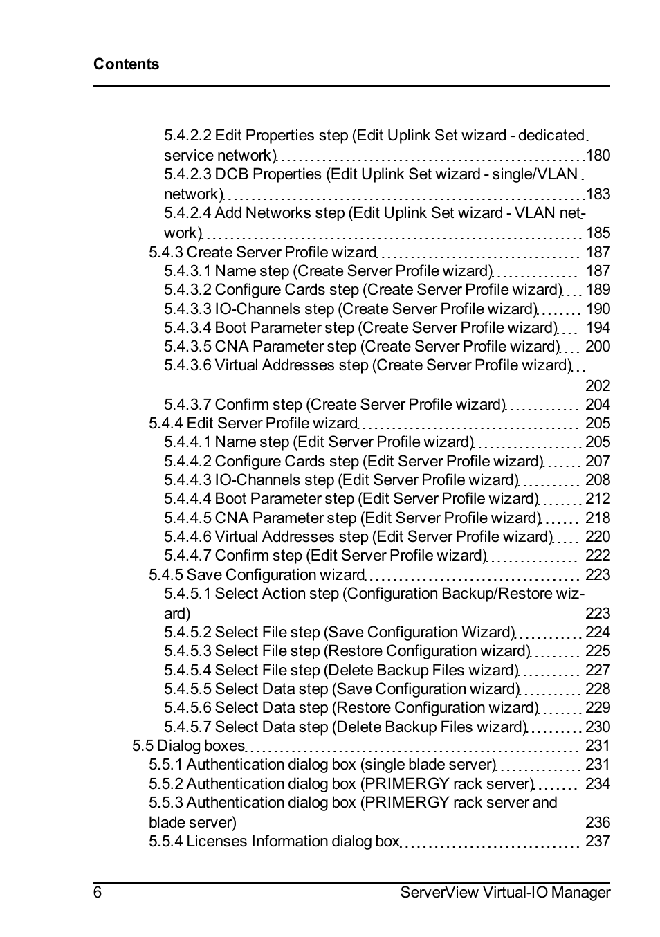 FUJITSU ServerView Virtual-IO Manager V3.1 User Manual | Page 6 / 362