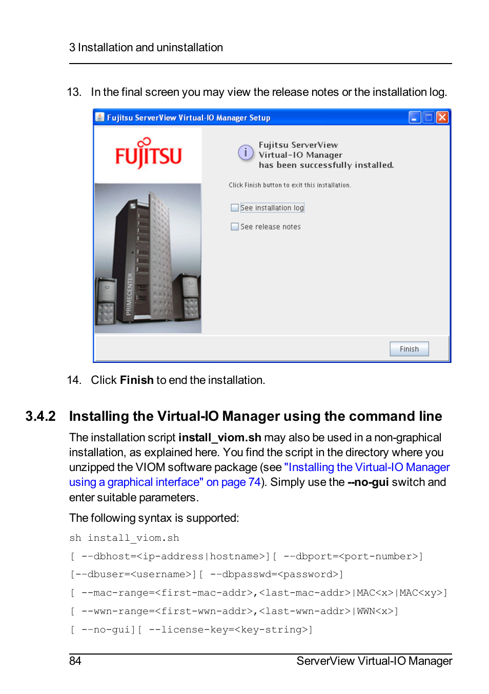FUJITSU ServerView Virtual-IO Manager V3.1 User Manual | Page 84 / 362