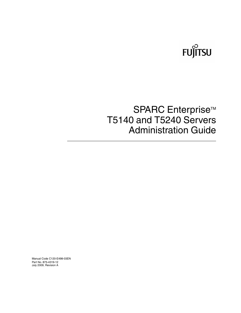 Sparc enterprise | FUJITSU T5140 User Manual | Page 3 / 76
