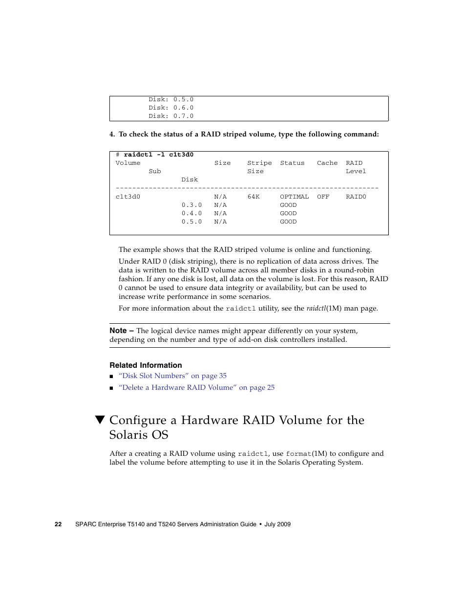 Related information, Configure a hardware | FUJITSU T5140 User Manual | Page 38 / 76