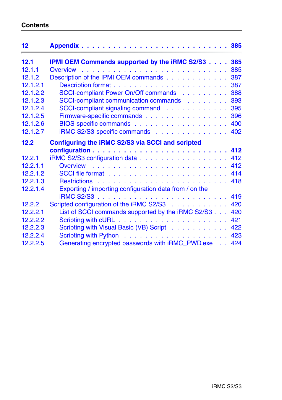 FUJITSU INTEGRATED REMOTE MANAGEMENT CONTROLLER IRMC S2/S3 User Manual | Page 10 / 426