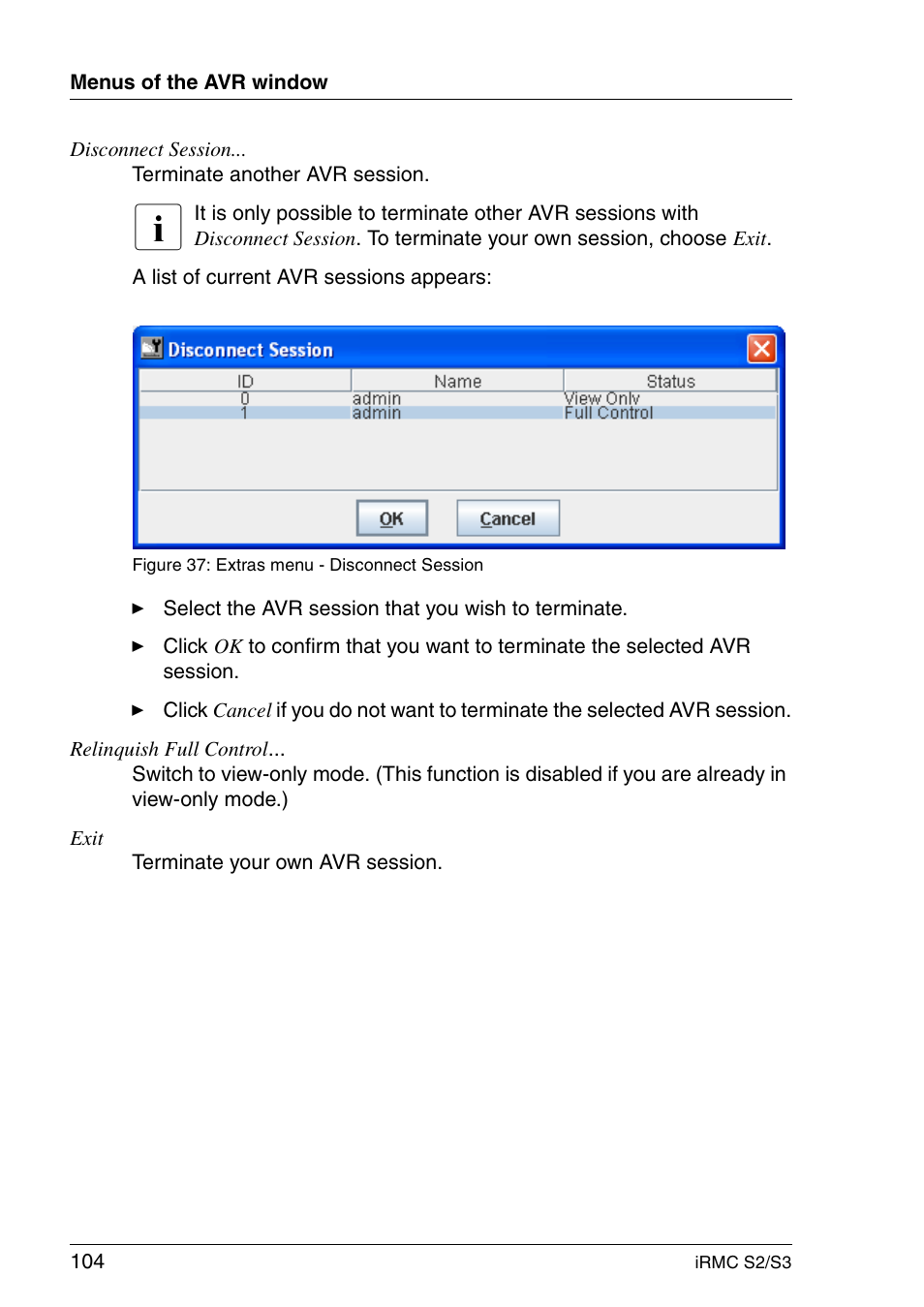 FUJITSU INTEGRATED REMOTE MANAGEMENT CONTROLLER IRMC S2/S3 User Manual | Page 104 / 426