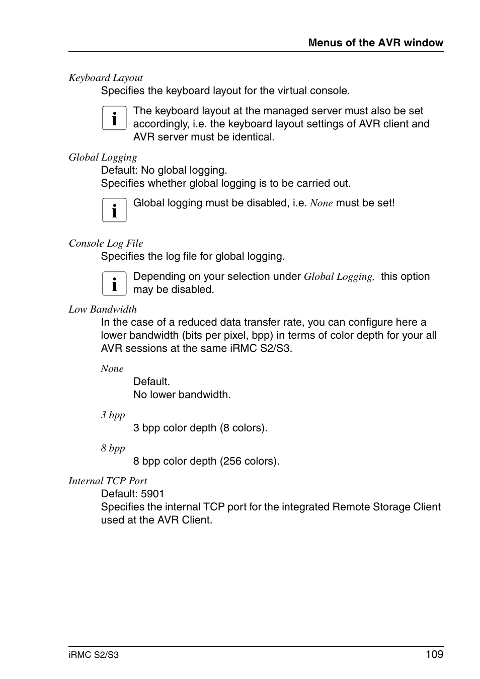 FUJITSU INTEGRATED REMOTE MANAGEMENT CONTROLLER IRMC S2/S3 User Manual | Page 109 / 426