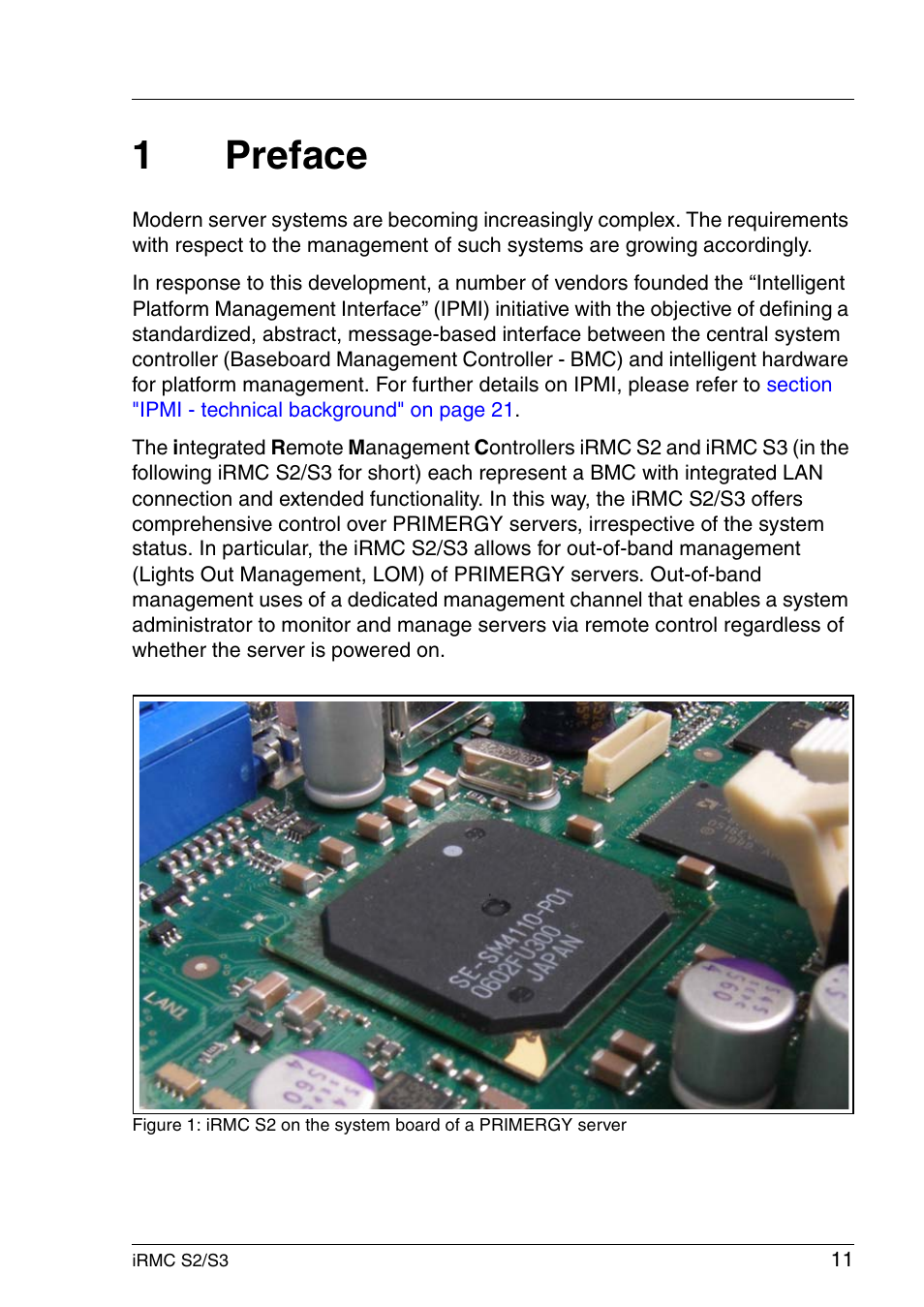 Preface, 1preface | FUJITSU INTEGRATED REMOTE MANAGEMENT CONTROLLER IRMC S2/S3 User Manual | Page 11 / 426
