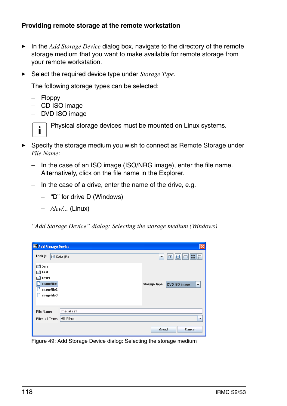 FUJITSU INTEGRATED REMOTE MANAGEMENT CONTROLLER IRMC S2/S3 User Manual | Page 118 / 426