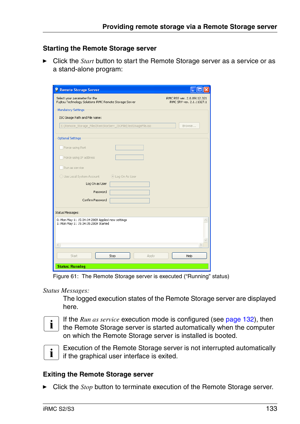 FUJITSU INTEGRATED REMOTE MANAGEMENT CONTROLLER IRMC S2/S3 User Manual | Page 133 / 426