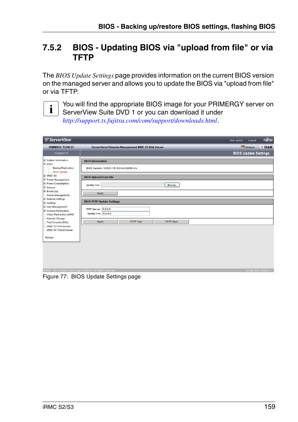 FUJITSU INTEGRATED REMOTE MANAGEMENT CONTROLLER IRMC S2/S3 User Manual | Page 159 / 426