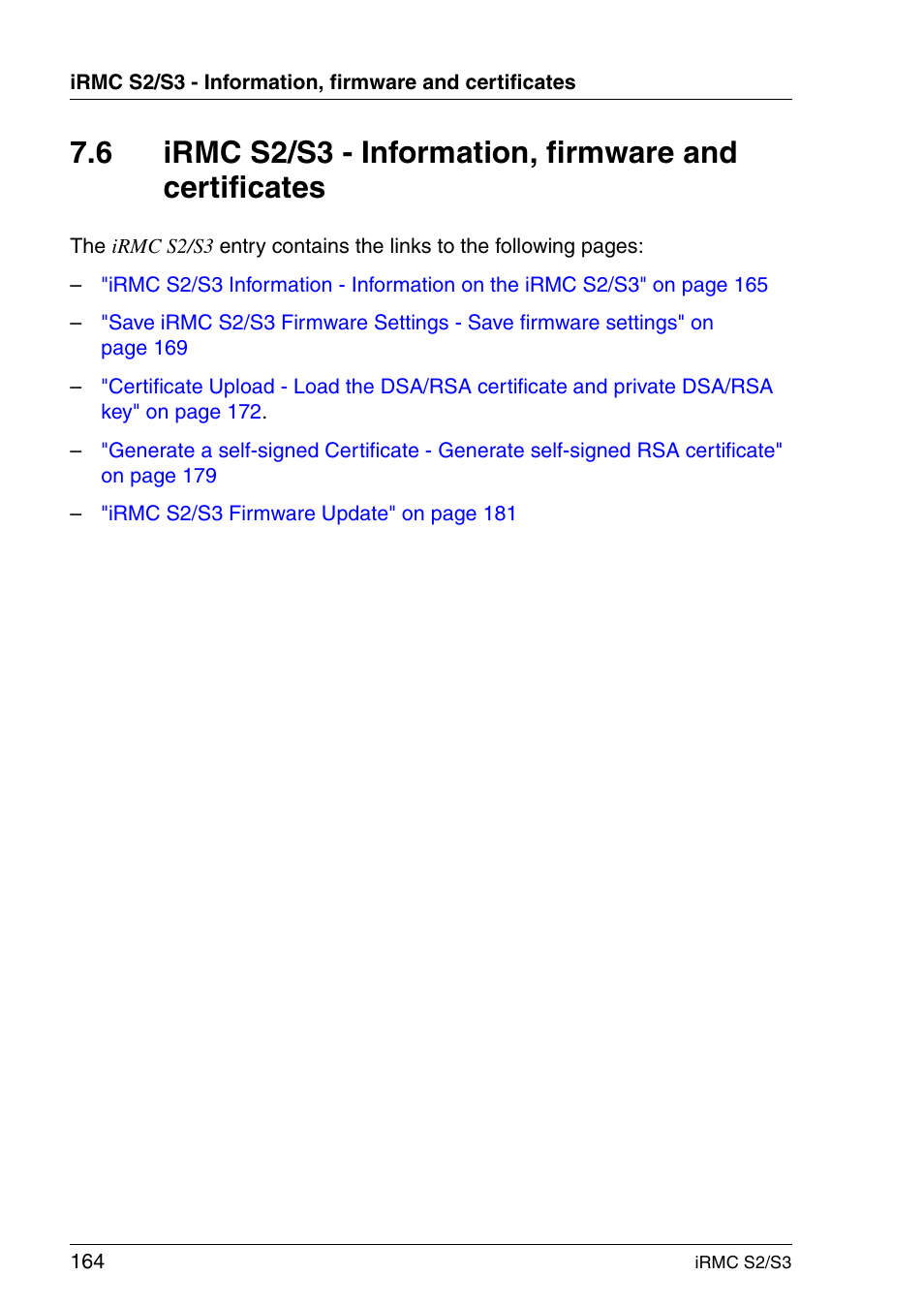 FUJITSU INTEGRATED REMOTE MANAGEMENT CONTROLLER IRMC S2/S3 User Manual | Page 164 / 426