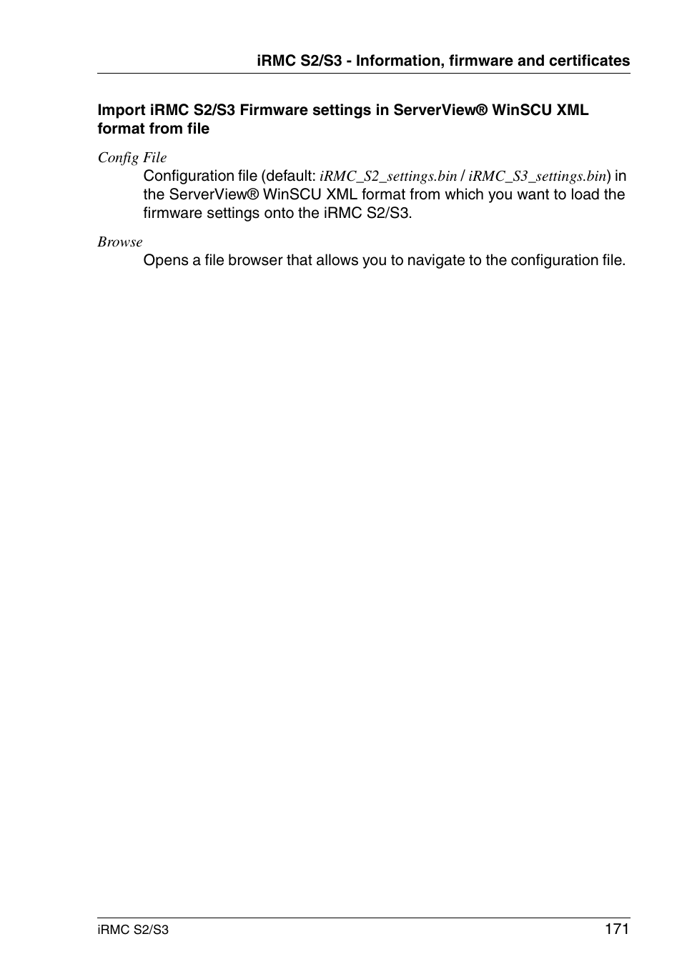 FUJITSU INTEGRATED REMOTE MANAGEMENT CONTROLLER IRMC S2/S3 User Manual | Page 171 / 426