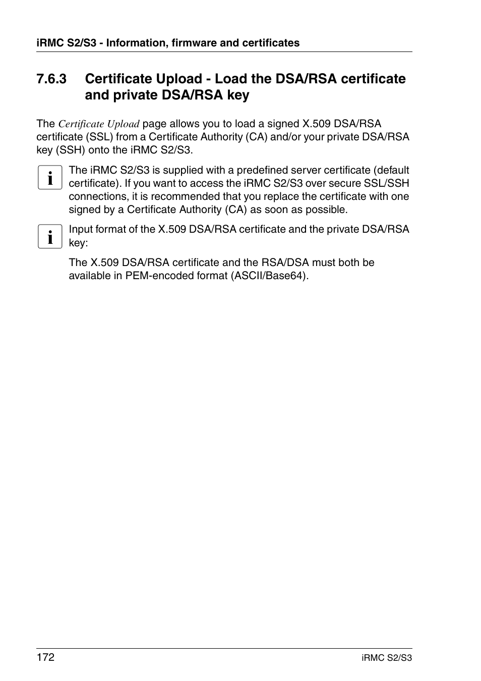 FUJITSU INTEGRATED REMOTE MANAGEMENT CONTROLLER IRMC S2/S3 User Manual | Page 172 / 426