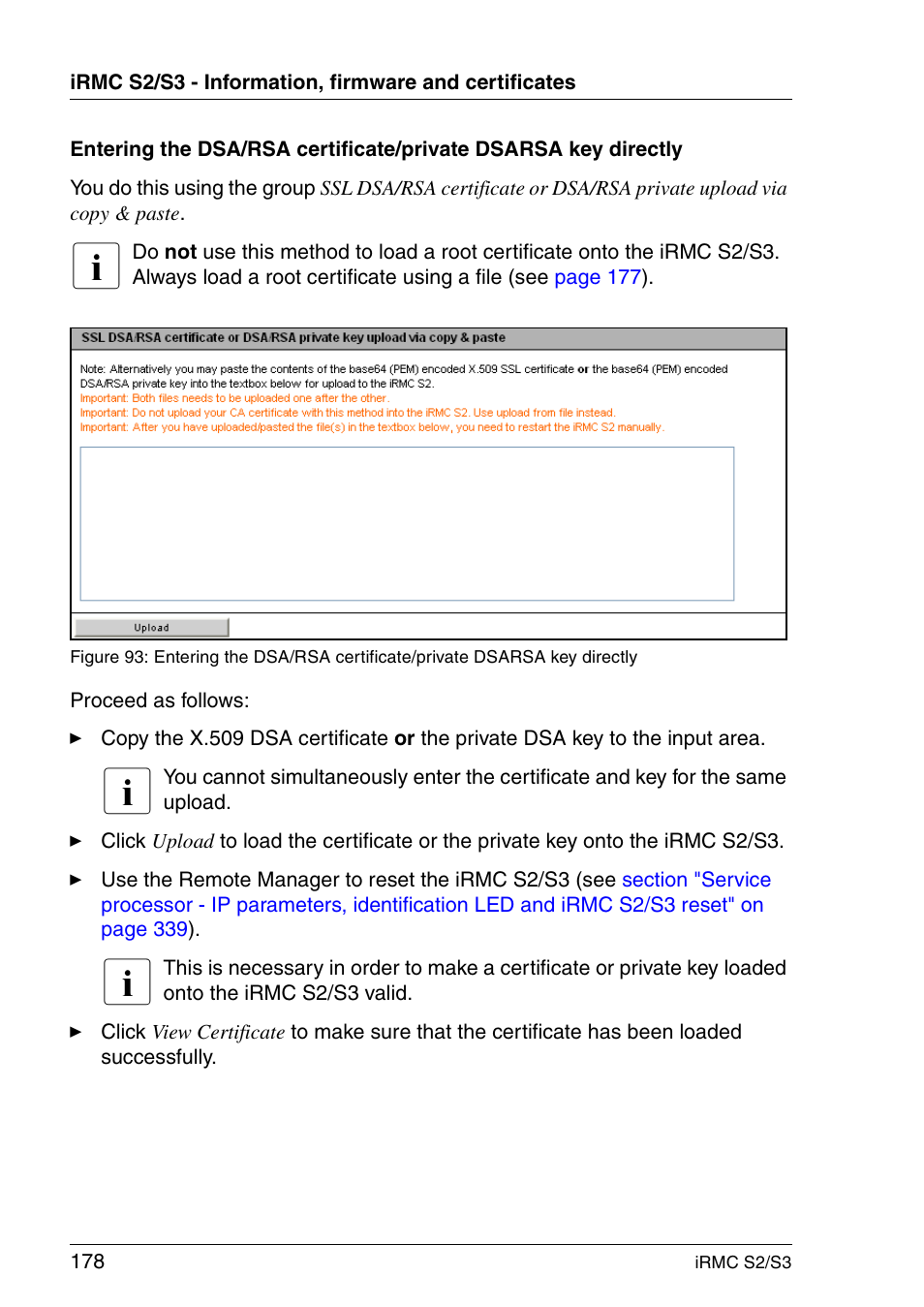 FUJITSU INTEGRATED REMOTE MANAGEMENT CONTROLLER IRMC S2/S3 User Manual | Page 178 / 426