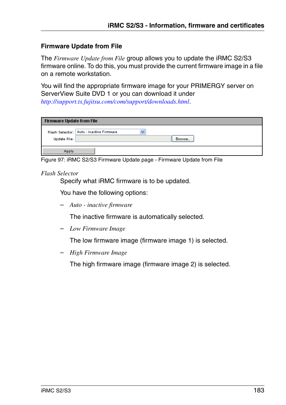 FUJITSU INTEGRATED REMOTE MANAGEMENT CONTROLLER IRMC S2/S3 User Manual | Page 183 / 426