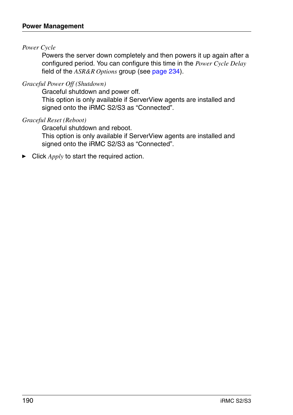 FUJITSU INTEGRATED REMOTE MANAGEMENT CONTROLLER IRMC S2/S3 User Manual | Page 190 / 426
