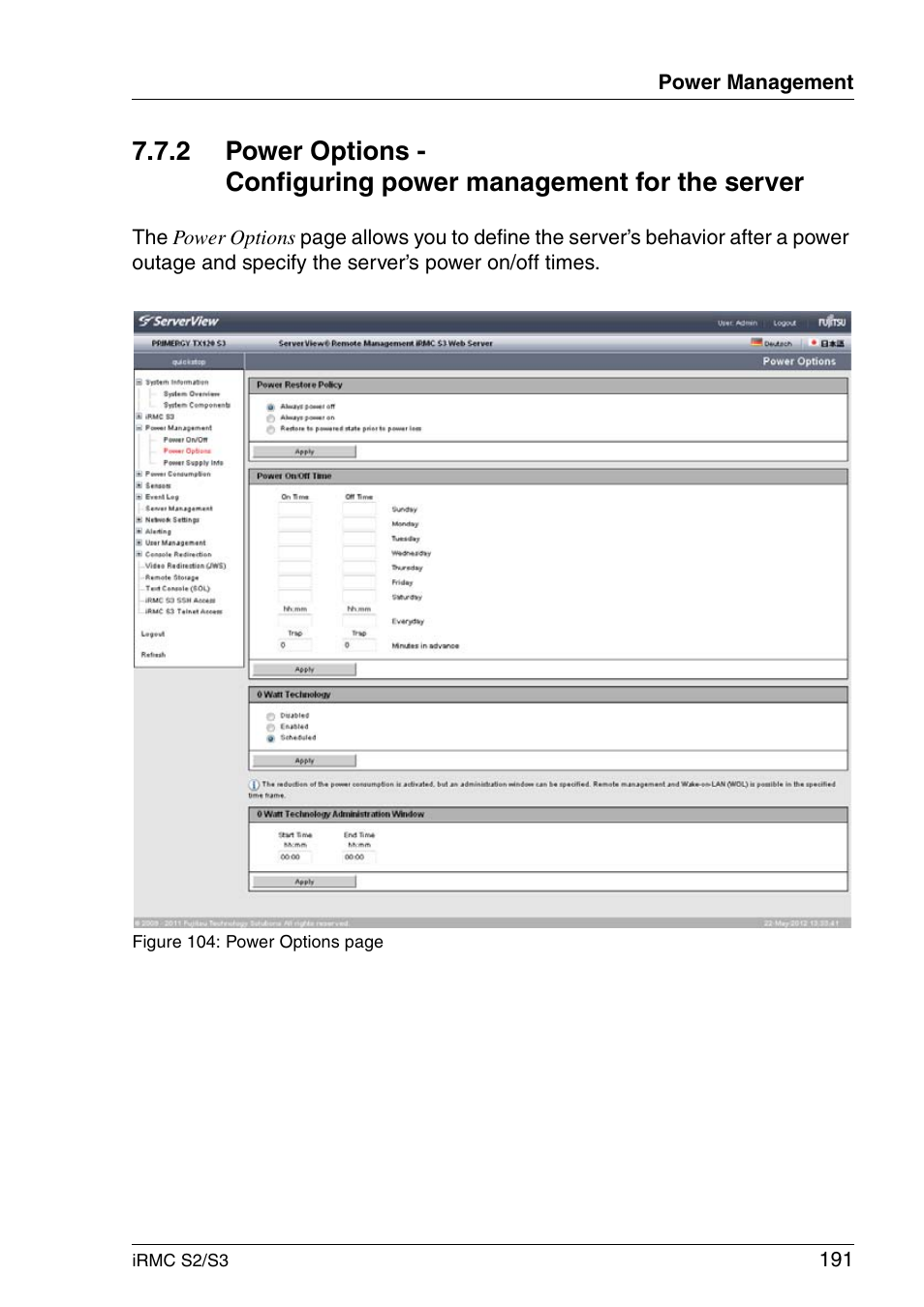 FUJITSU INTEGRATED REMOTE MANAGEMENT CONTROLLER IRMC S2/S3 User Manual | Page 191 / 426