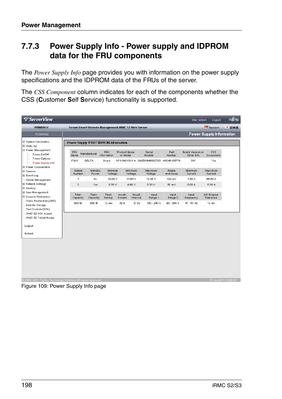 FUJITSU INTEGRATED REMOTE MANAGEMENT CONTROLLER IRMC S2/S3 User Manual | Page 198 / 426