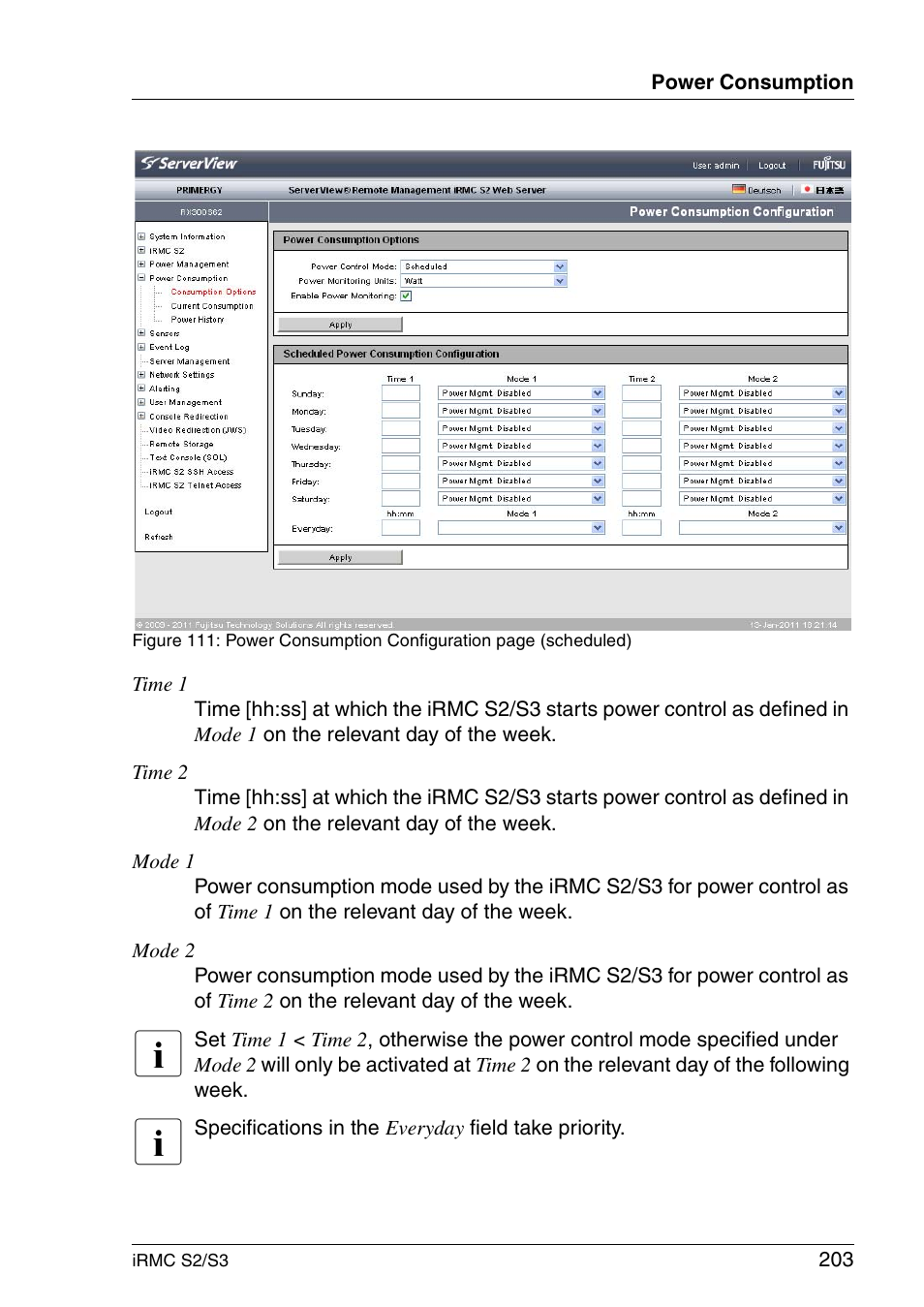 FUJITSU INTEGRATED REMOTE MANAGEMENT CONTROLLER IRMC S2/S3 User Manual | Page 203 / 426