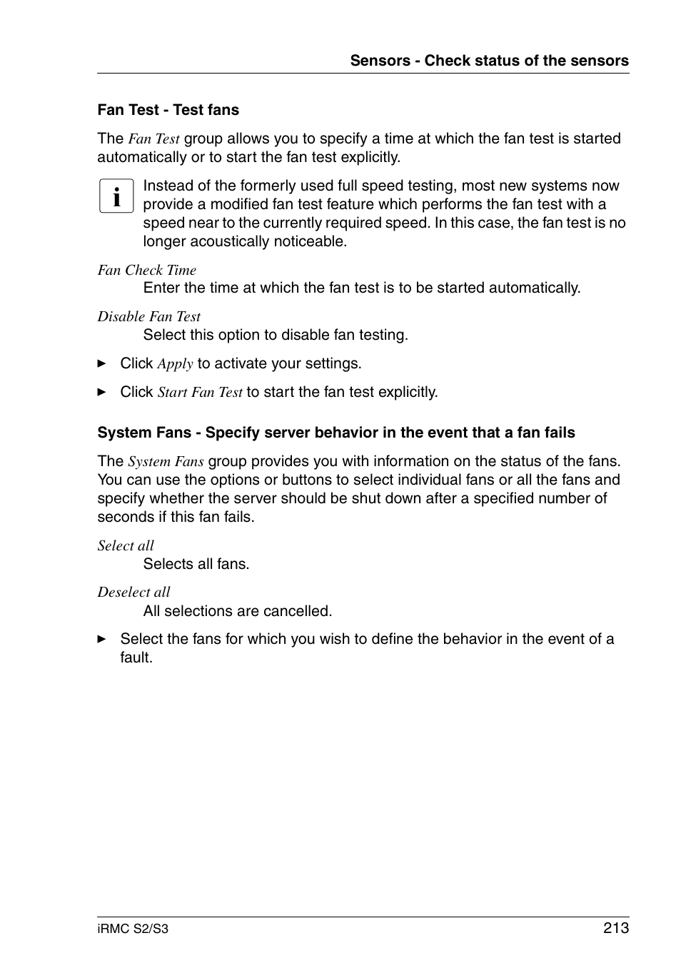 FUJITSU INTEGRATED REMOTE MANAGEMENT CONTROLLER IRMC S2/S3 User Manual | Page 213 / 426
