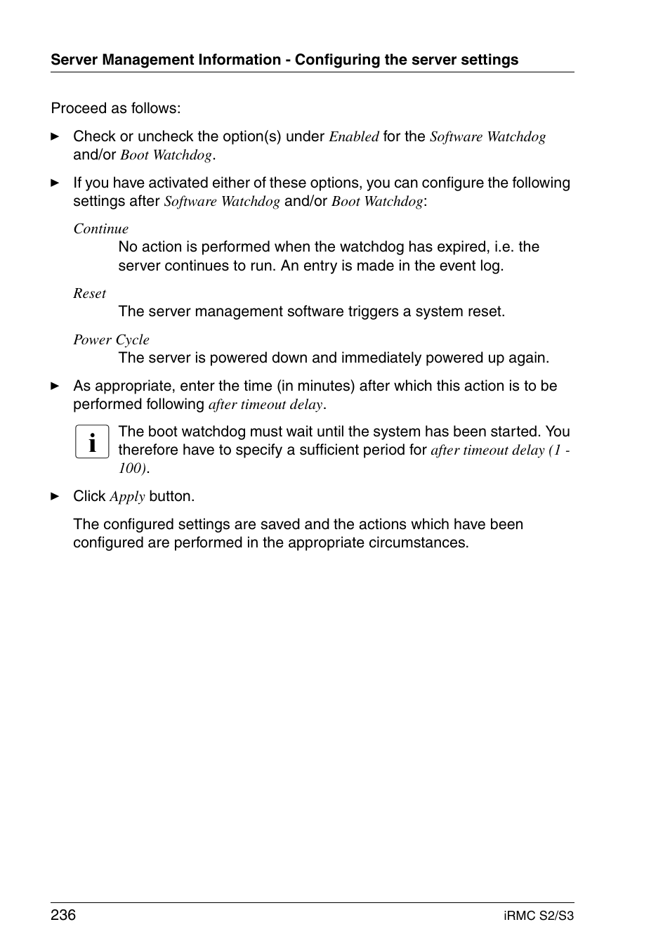 FUJITSU INTEGRATED REMOTE MANAGEMENT CONTROLLER IRMC S2/S3 User Manual | Page 236 / 426