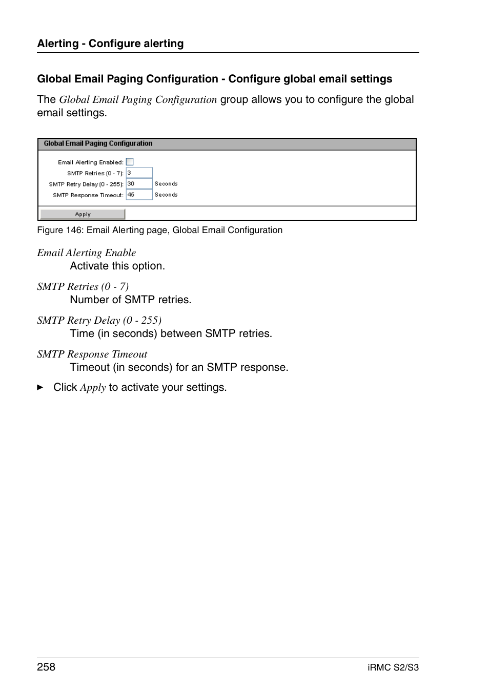 FUJITSU INTEGRATED REMOTE MANAGEMENT CONTROLLER IRMC S2/S3 User Manual | Page 258 / 426