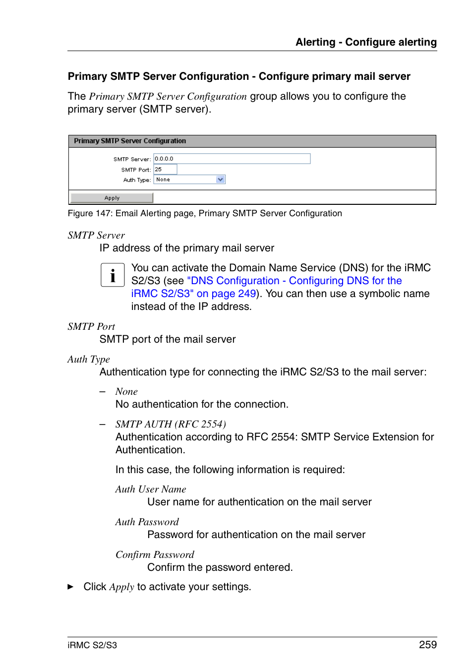FUJITSU INTEGRATED REMOTE MANAGEMENT CONTROLLER IRMC S2/S3 User Manual | Page 259 / 426