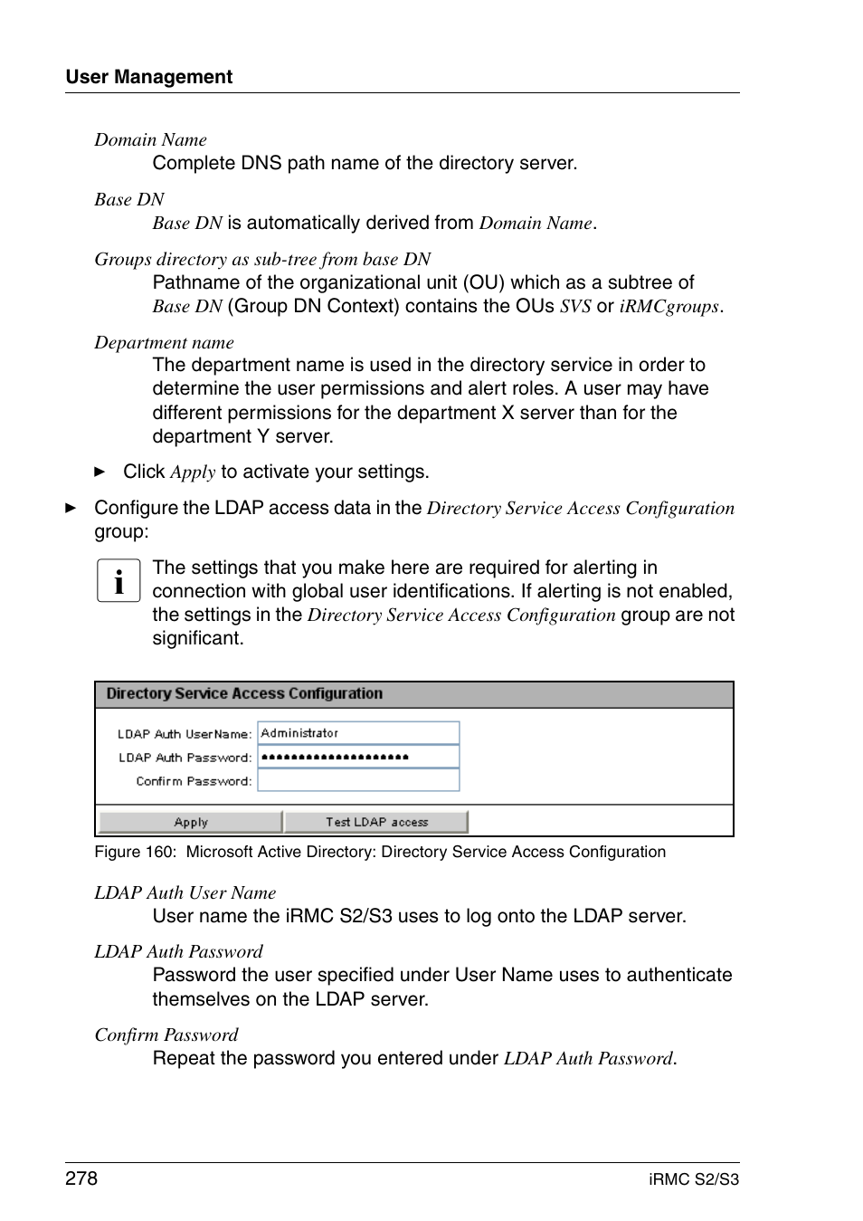 FUJITSU INTEGRATED REMOTE MANAGEMENT CONTROLLER IRMC S2/S3 User Manual | Page 278 / 426