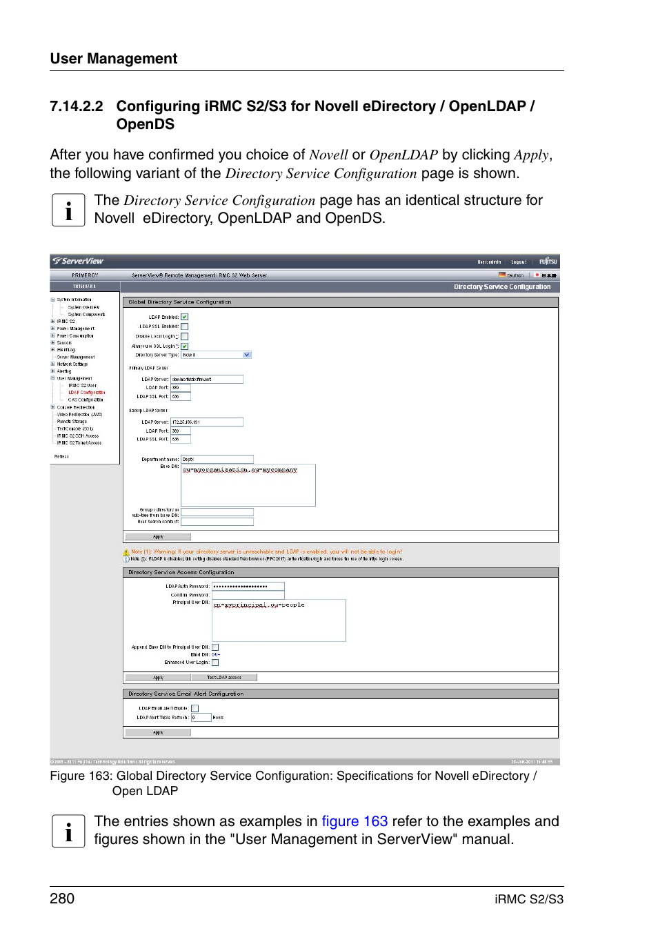 Section "configuring | FUJITSU INTEGRATED REMOTE MANAGEMENT CONTROLLER IRMC S2/S3 User Manual | Page 280 / 426