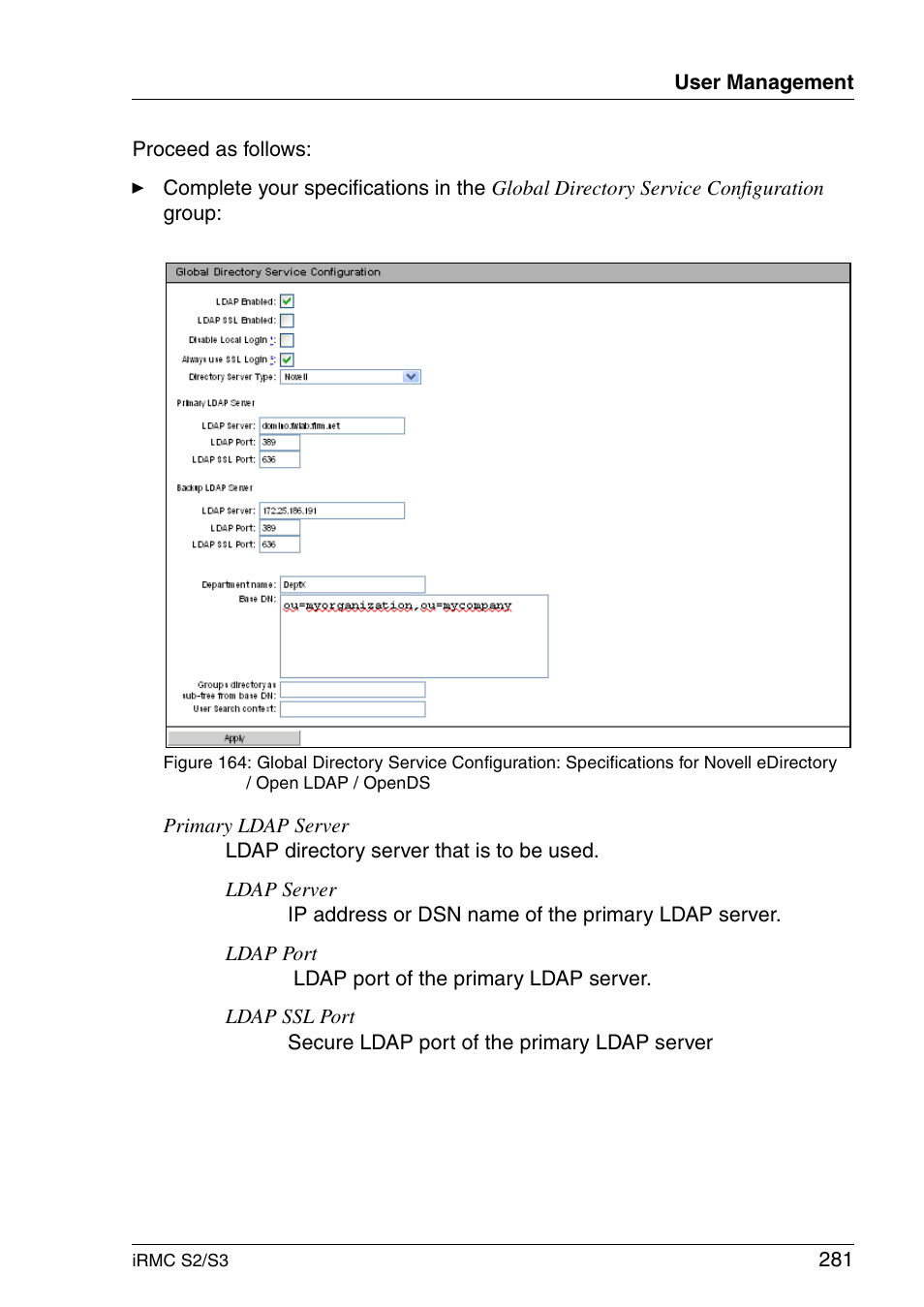 FUJITSU INTEGRATED REMOTE MANAGEMENT CONTROLLER IRMC S2/S3 User Manual | Page 281 / 426