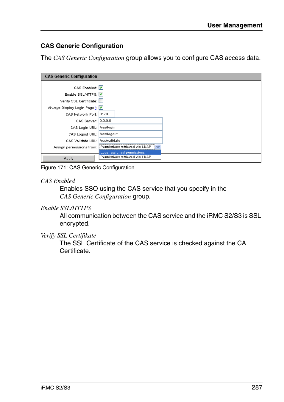 FUJITSU INTEGRATED REMOTE MANAGEMENT CONTROLLER IRMC S2/S3 User Manual | Page 287 / 426