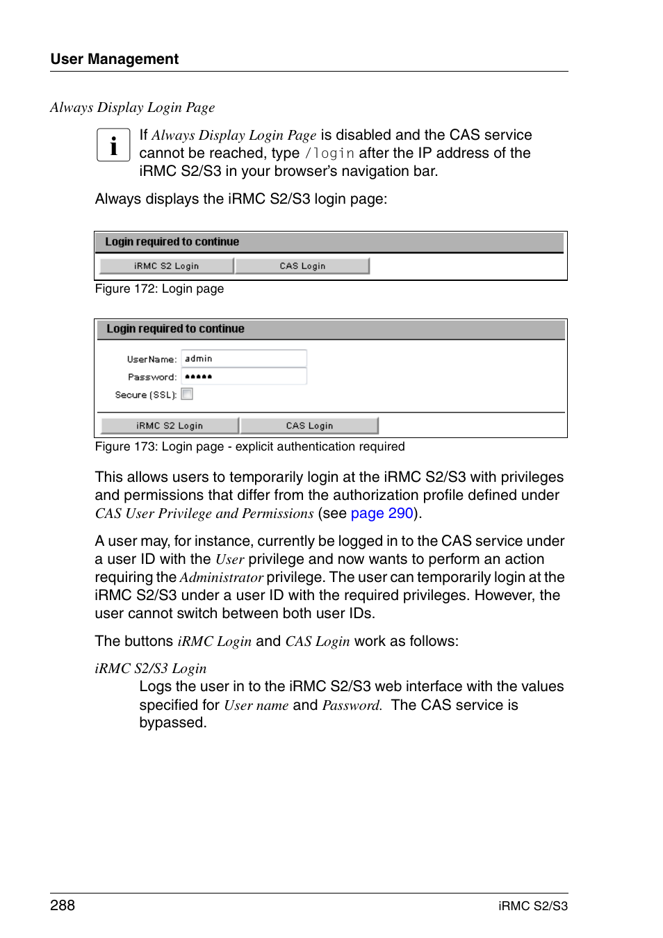 FUJITSU INTEGRATED REMOTE MANAGEMENT CONTROLLER IRMC S2/S3 User Manual | Page 288 / 426