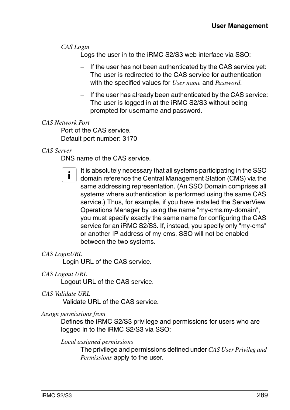 FUJITSU INTEGRATED REMOTE MANAGEMENT CONTROLLER IRMC S2/S3 User Manual | Page 289 / 426