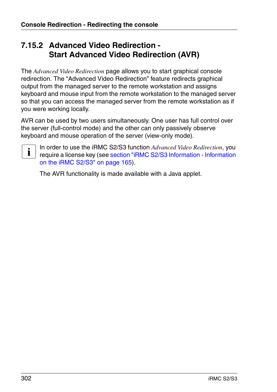 Section | FUJITSU INTEGRATED REMOTE MANAGEMENT CONTROLLER IRMC S2/S3 User Manual | Page 302 / 426