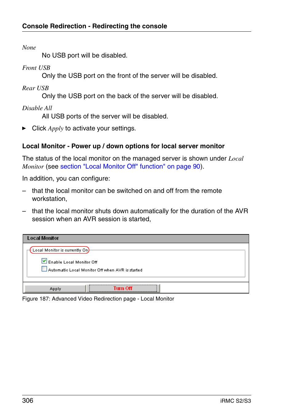 FUJITSU INTEGRATED REMOTE MANAGEMENT CONTROLLER IRMC S2/S3 User Manual | Page 306 / 426