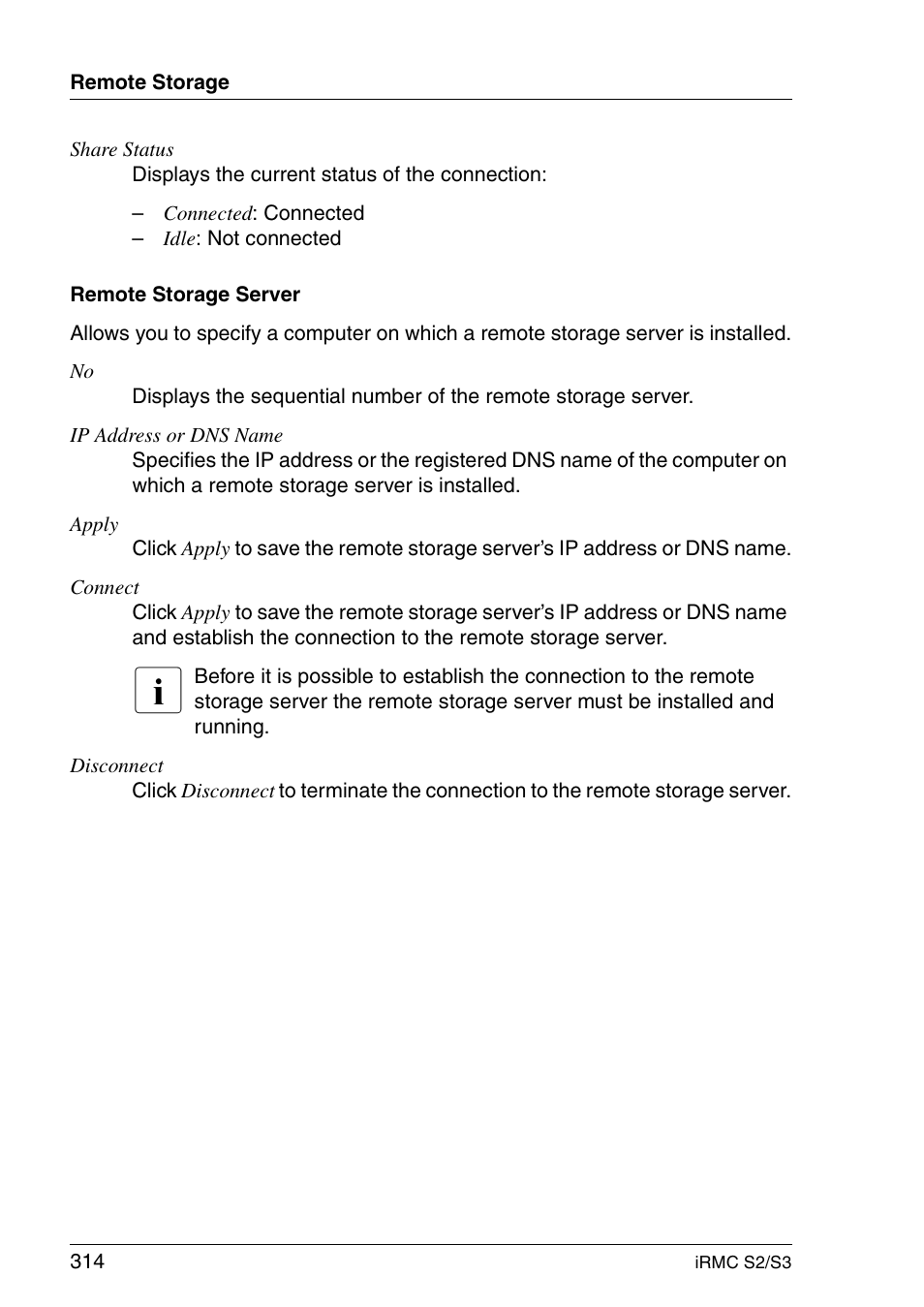 FUJITSU INTEGRATED REMOTE MANAGEMENT CONTROLLER IRMC S2/S3 User Manual | Page 314 / 426