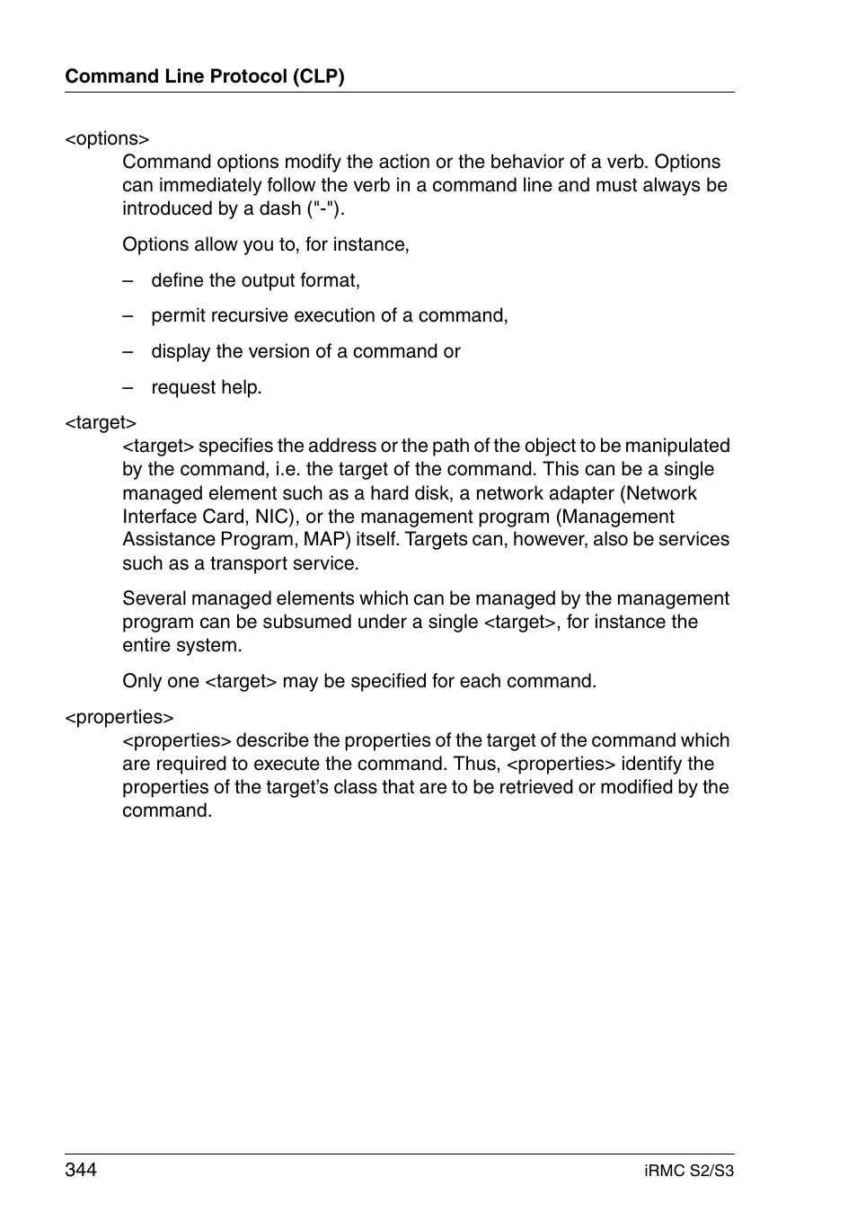 FUJITSU INTEGRATED REMOTE MANAGEMENT CONTROLLER IRMC S2/S3 User Manual | Page 344 / 426