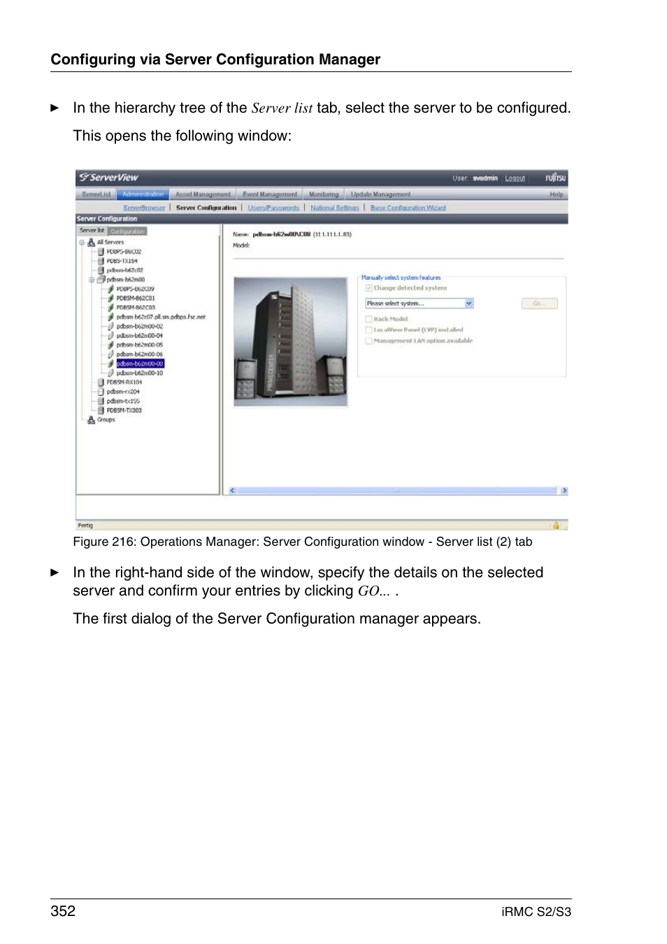 FUJITSU INTEGRATED REMOTE MANAGEMENT CONTROLLER IRMC S2/S3 User Manual | Page 352 / 426