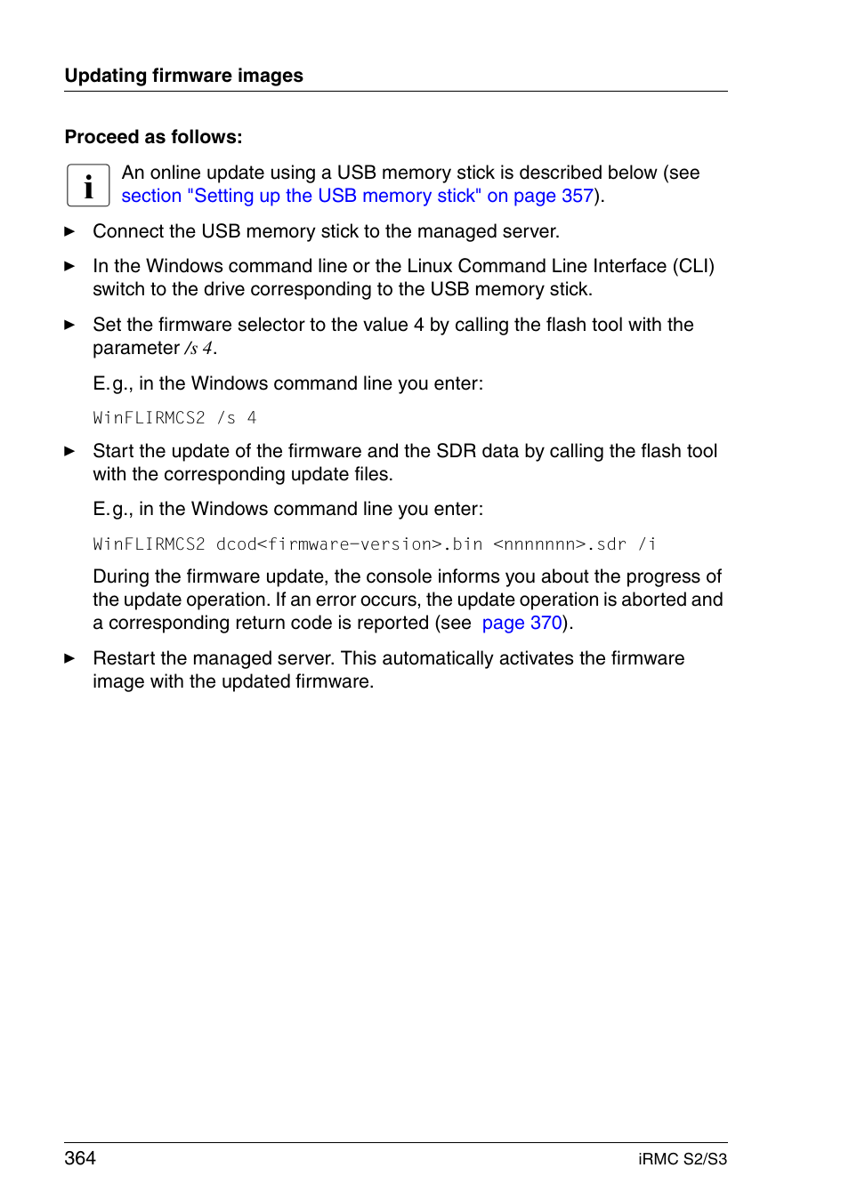 FUJITSU INTEGRATED REMOTE MANAGEMENT CONTROLLER IRMC S2/S3 User Manual | Page 364 / 426