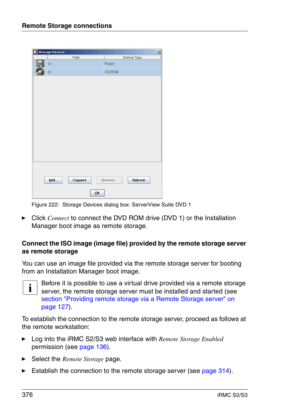 FUJITSU INTEGRATED REMOTE MANAGEMENT CONTROLLER IRMC S2/S3 User Manual | Page 376 / 426