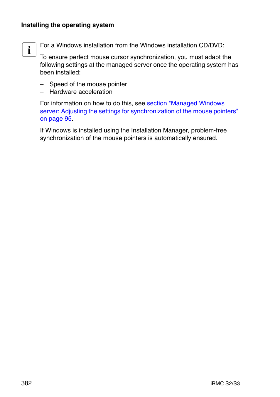 FUJITSU INTEGRATED REMOTE MANAGEMENT CONTROLLER IRMC S2/S3 User Manual | Page 382 / 426