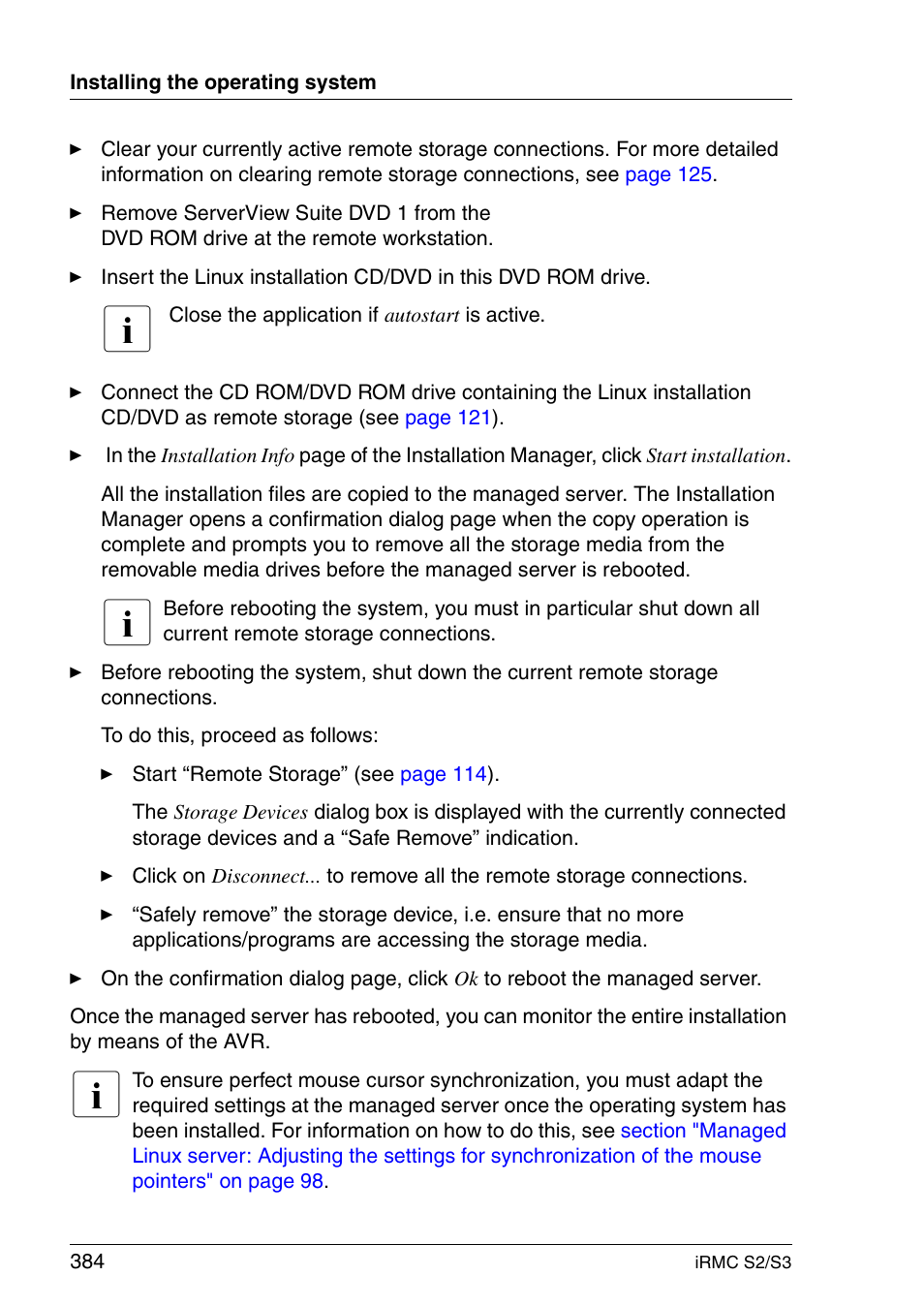 FUJITSU INTEGRATED REMOTE MANAGEMENT CONTROLLER IRMC S2/S3 User Manual | Page 384 / 426