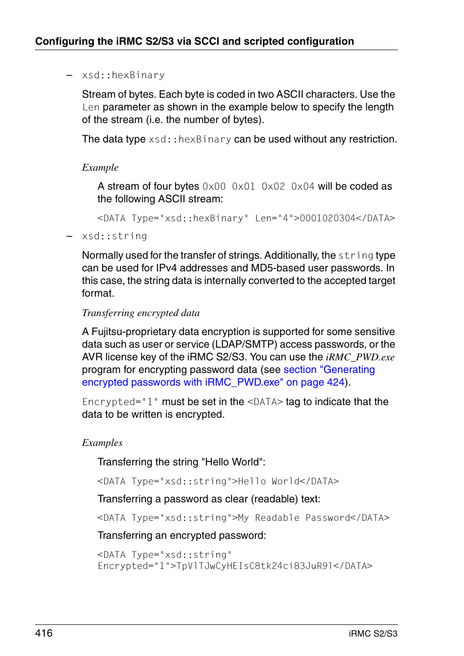 FUJITSU INTEGRATED REMOTE MANAGEMENT CONTROLLER IRMC S2/S3 User Manual | Page 416 / 426