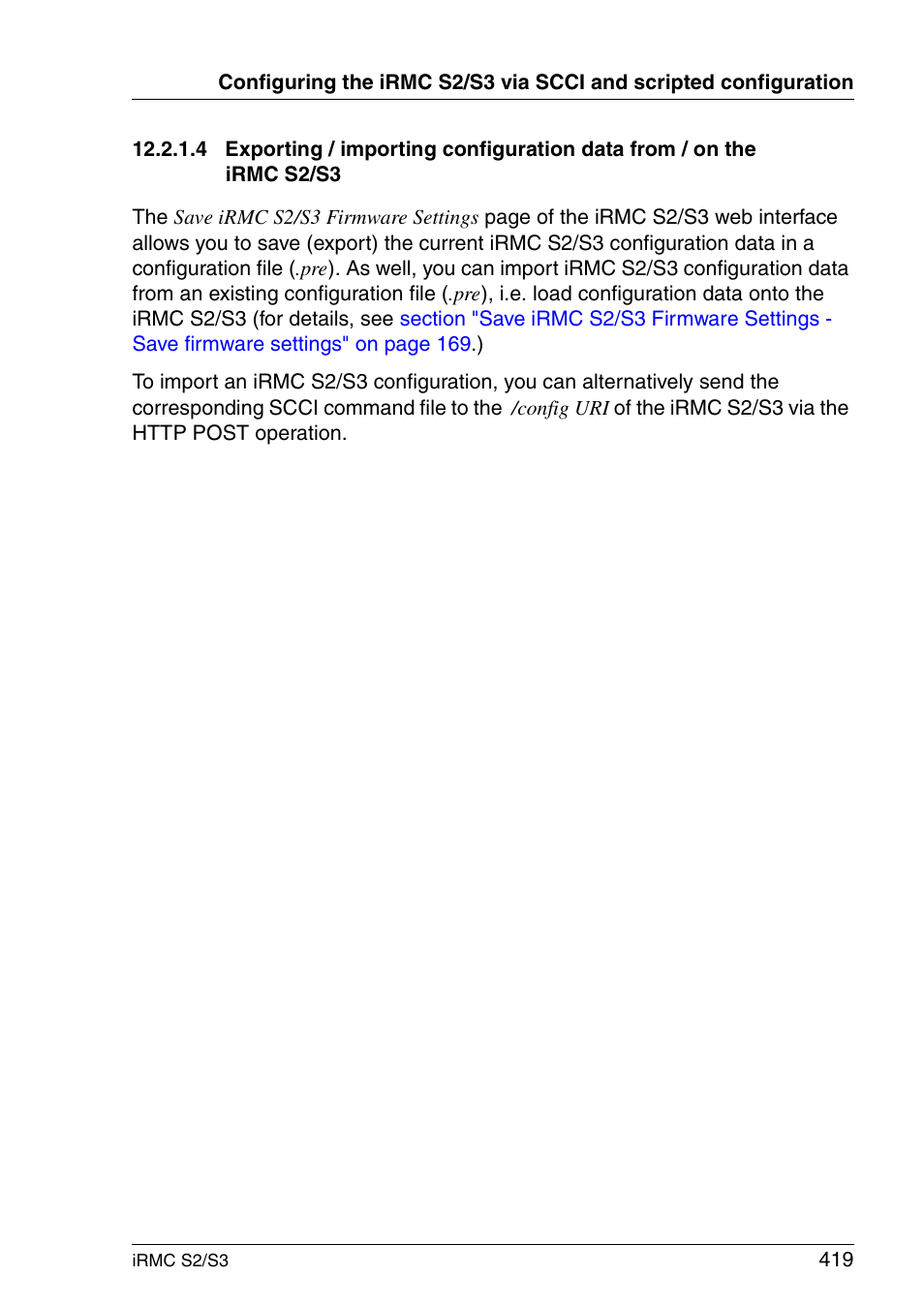 FUJITSU INTEGRATED REMOTE MANAGEMENT CONTROLLER IRMC S2/S3 User Manual | Page 419 / 426