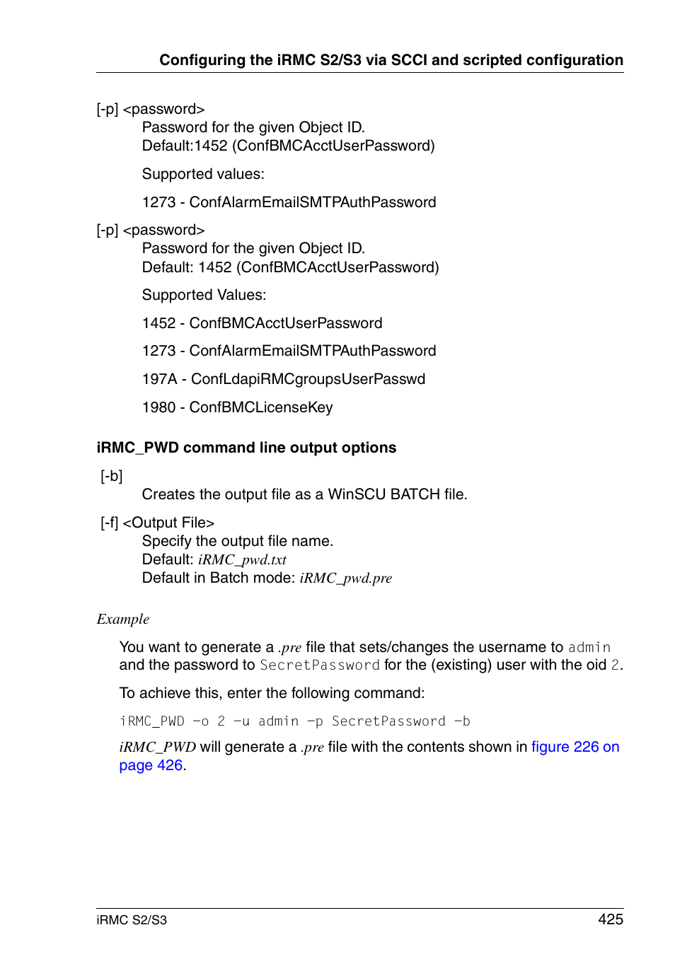 FUJITSU INTEGRATED REMOTE MANAGEMENT CONTROLLER IRMC S2/S3 User Manual | Page 425 / 426