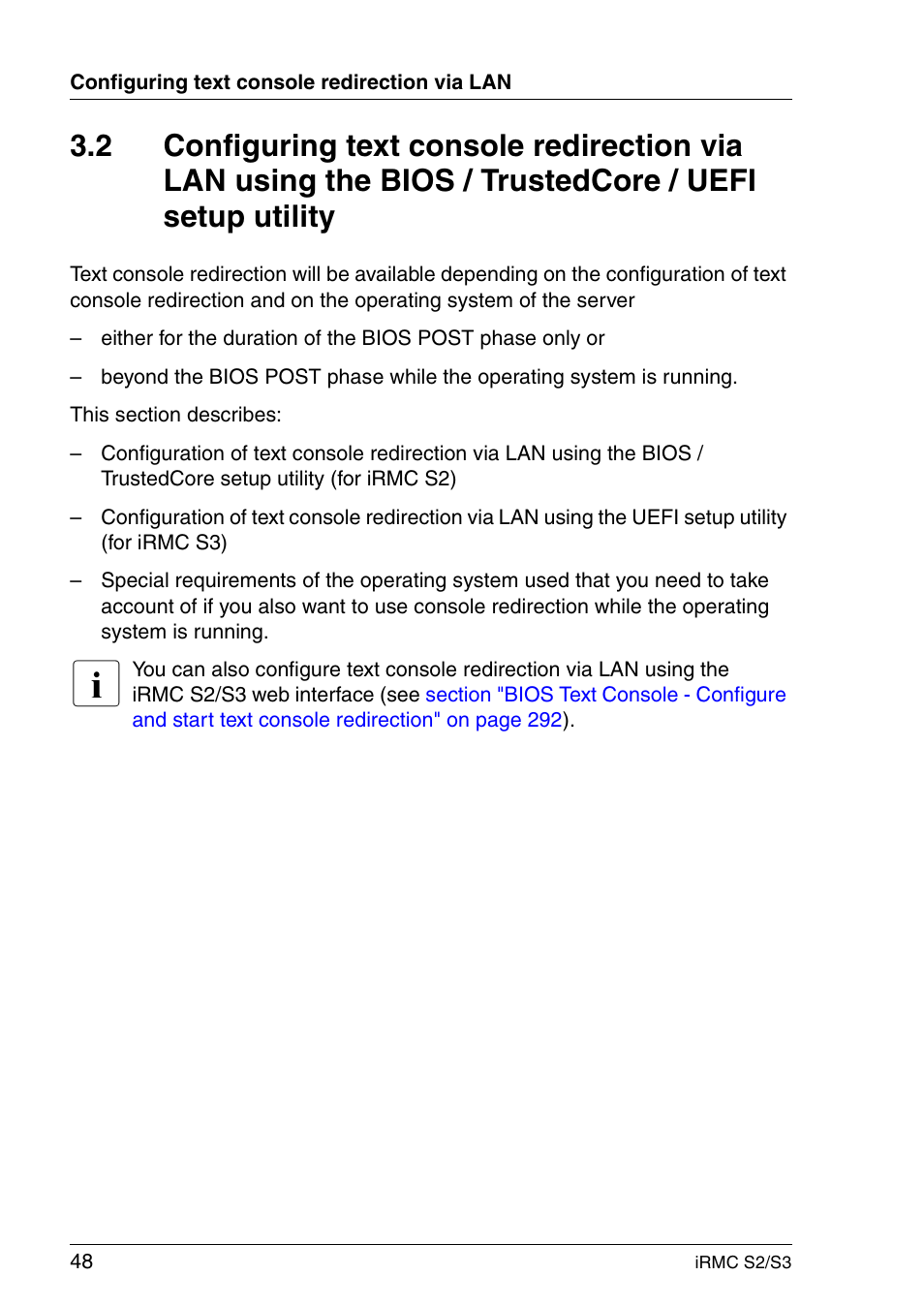 FUJITSU INTEGRATED REMOTE MANAGEMENT CONTROLLER IRMC S2/S3 User Manual | Page 48 / 426