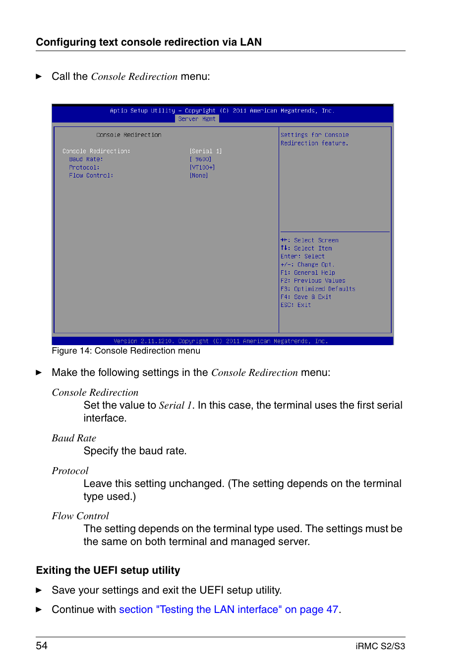 FUJITSU INTEGRATED REMOTE MANAGEMENT CONTROLLER IRMC S2/S3 User Manual | Page 54 / 426