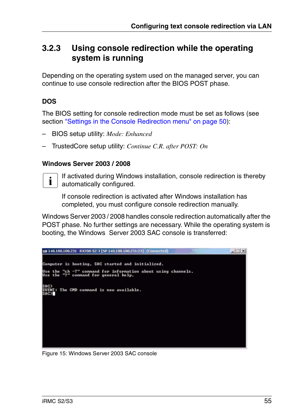 FUJITSU INTEGRATED REMOTE MANAGEMENT CONTROLLER IRMC S2/S3 User Manual | Page 55 / 426