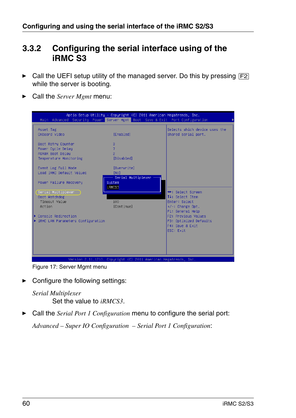 FUJITSU INTEGRATED REMOTE MANAGEMENT CONTROLLER IRMC S2/S3 User Manual | Page 60 / 426