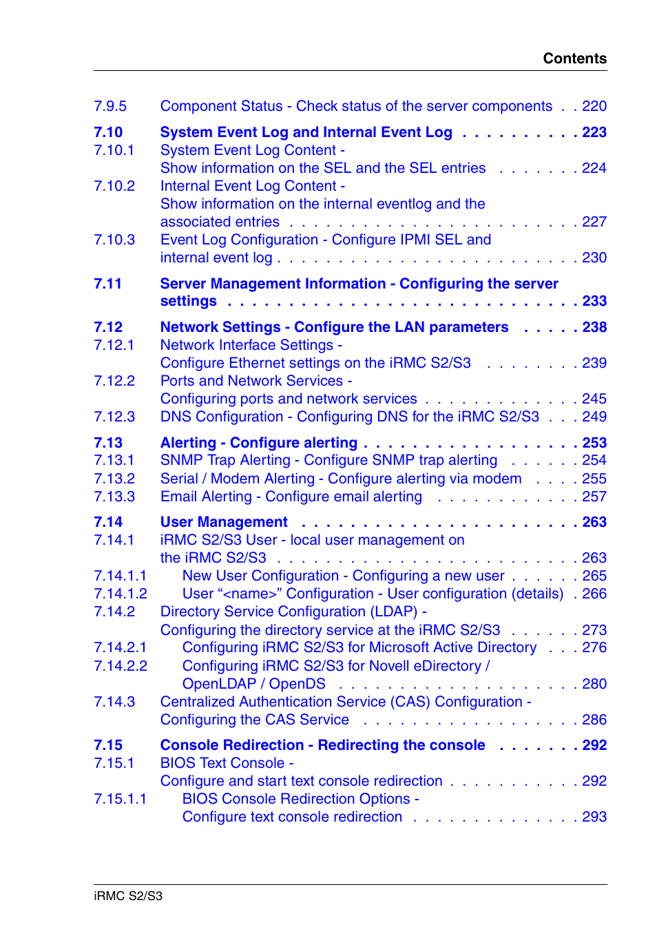 FUJITSU INTEGRATED REMOTE MANAGEMENT CONTROLLER IRMC S2/S3 User Manual | Page 7 / 426