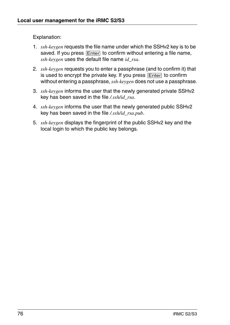 FUJITSU INTEGRATED REMOTE MANAGEMENT CONTROLLER IRMC S2/S3 User Manual | Page 76 / 426