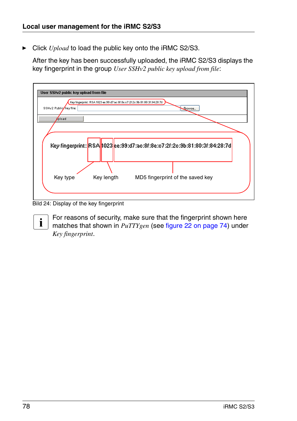 FUJITSU INTEGRATED REMOTE MANAGEMENT CONTROLLER IRMC S2/S3 User Manual | Page 78 / 426