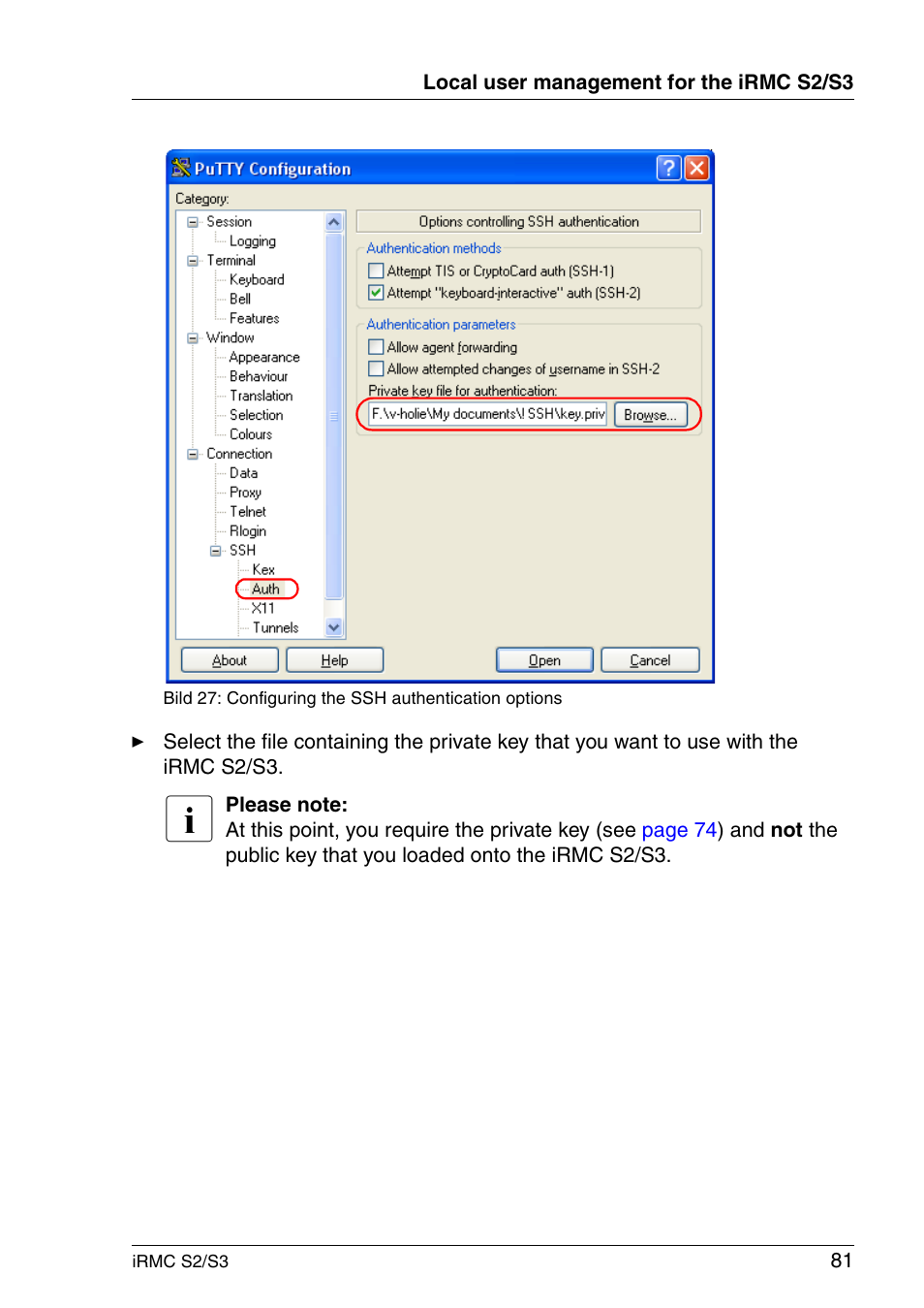 FUJITSU INTEGRATED REMOTE MANAGEMENT CONTROLLER IRMC S2/S3 User Manual | Page 81 / 426
